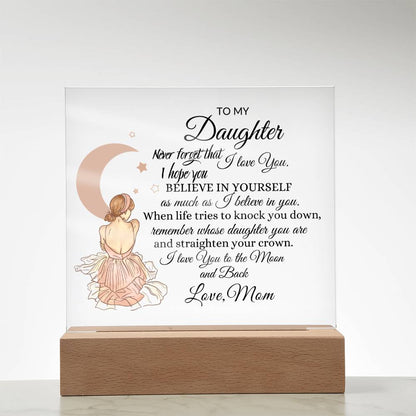 Back Daughter Acrylic Plaque