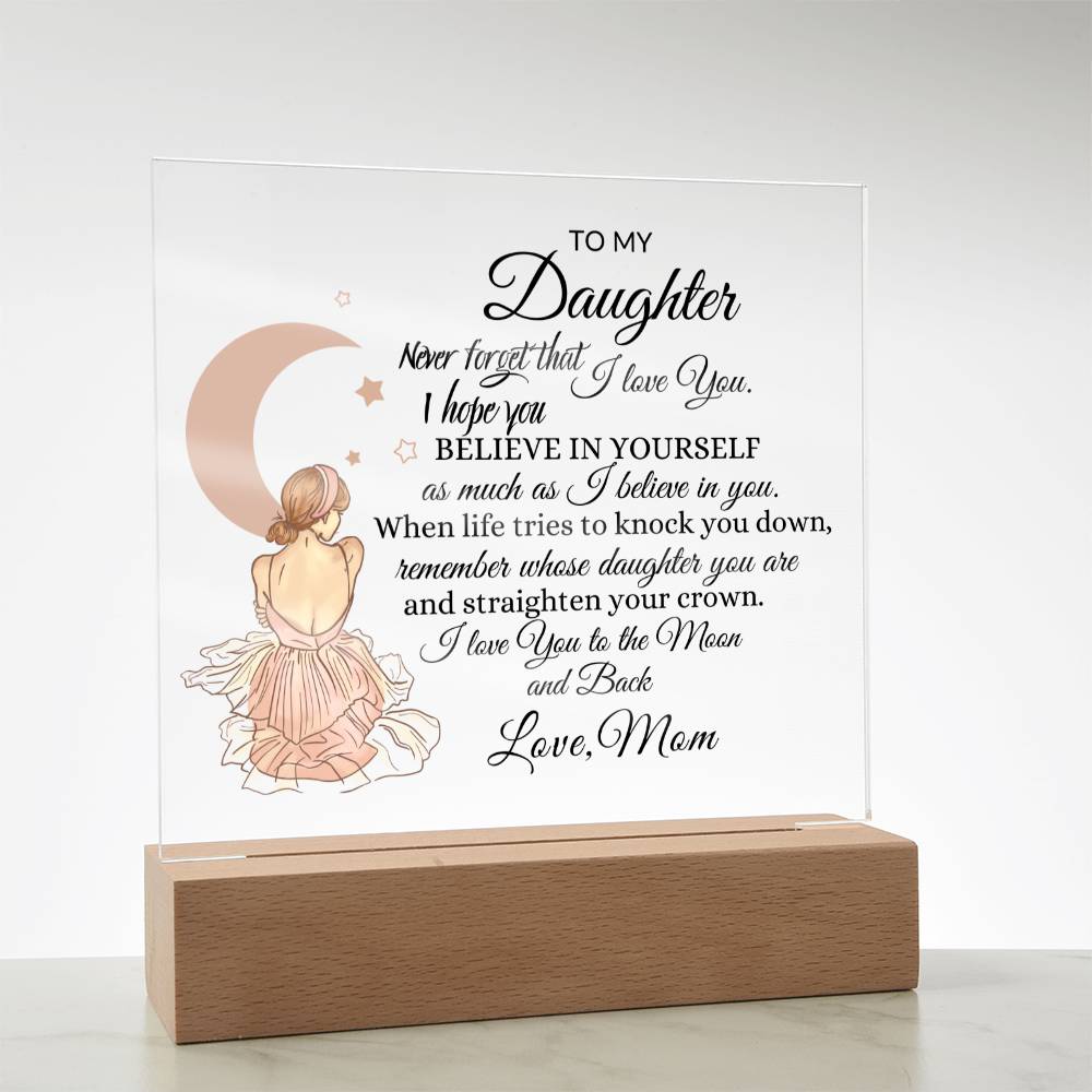 Back Daughter Acrylic Plaque