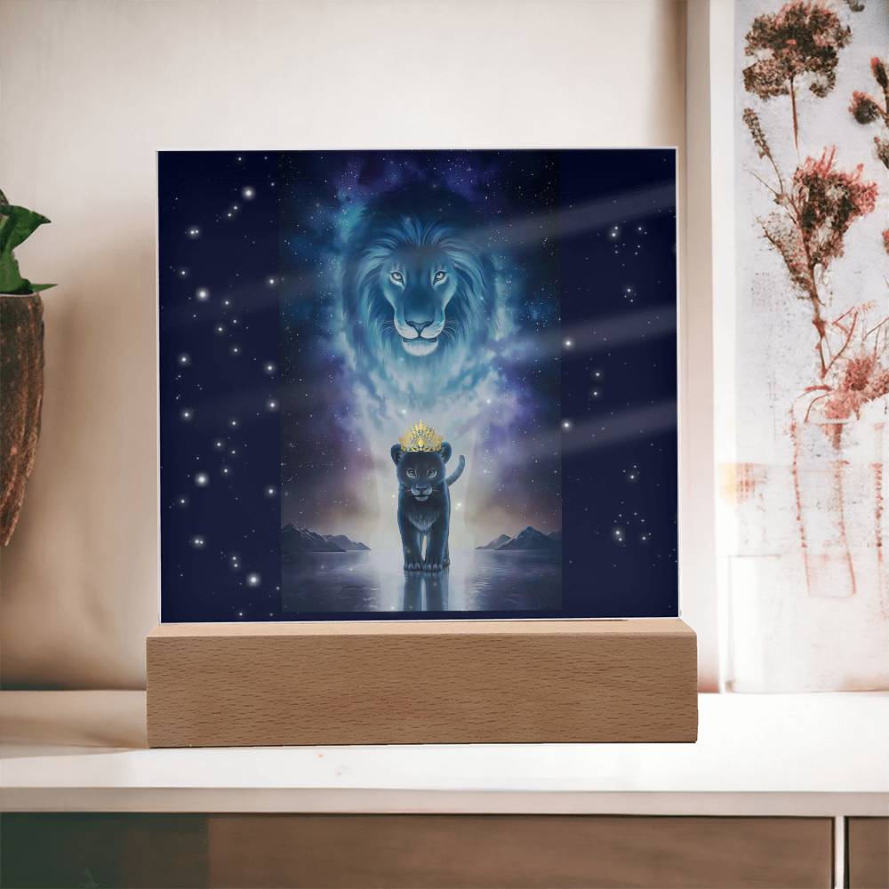 Lion and Cub Plaque