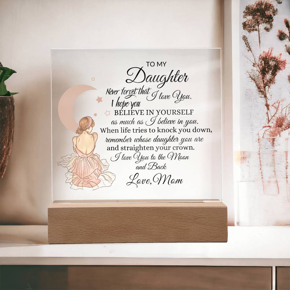 Back Daughter Acrylic Plaque