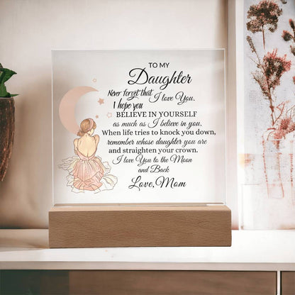 Back Daughter Acrylic Plaque