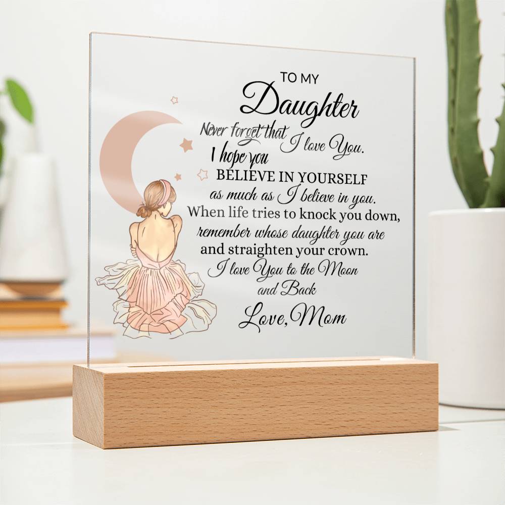 Back Daughter Acrylic Plaque