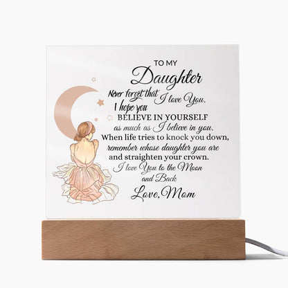 Back Daughter Acrylic Plaque