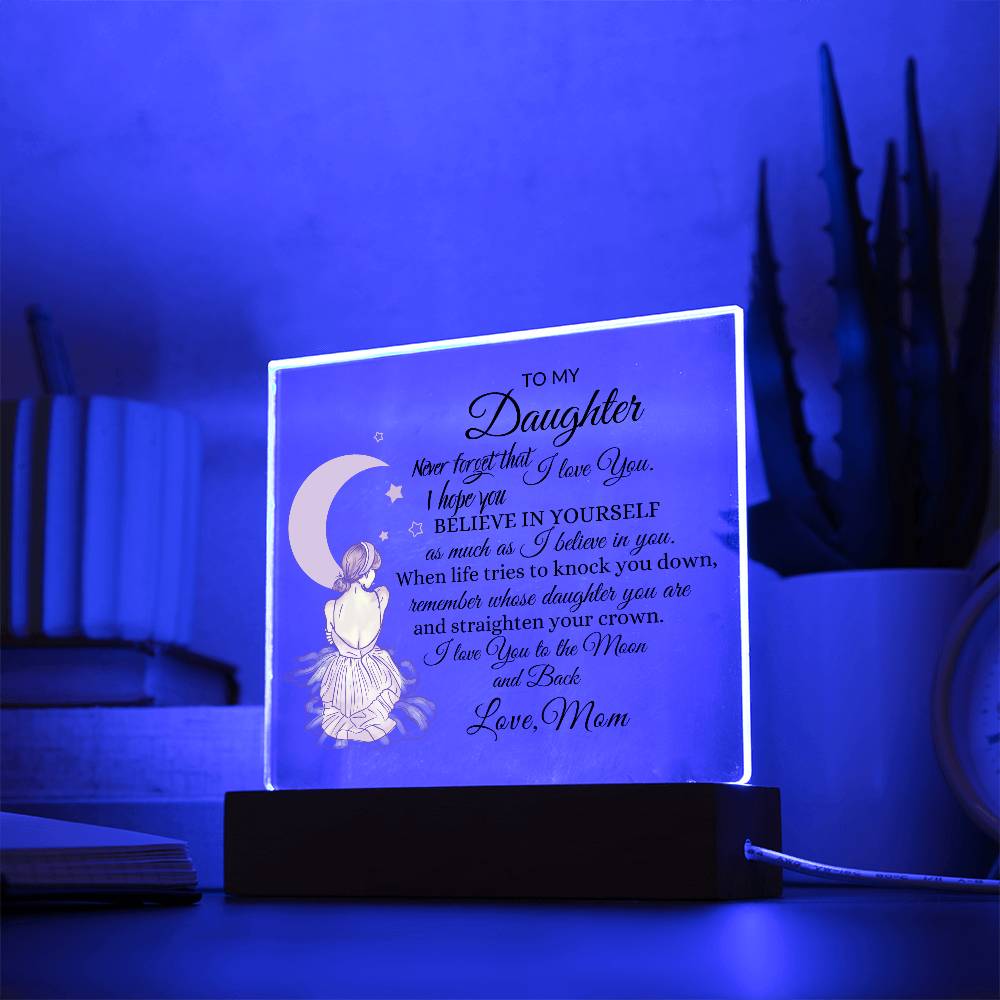 Back Daughter Acrylic Plaque