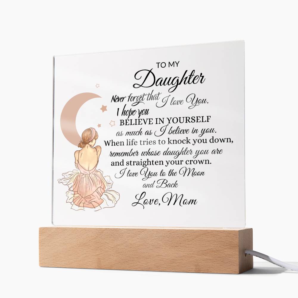Back Daughter Acrylic Plaque