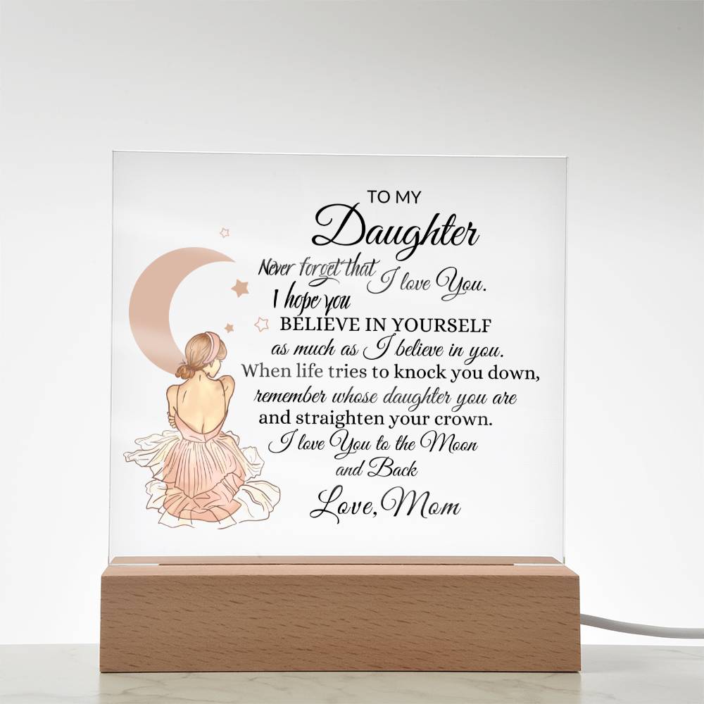 Back Daughter Acrylic Plaque