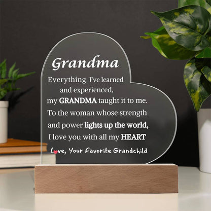 Night Light- Gift For Grandma