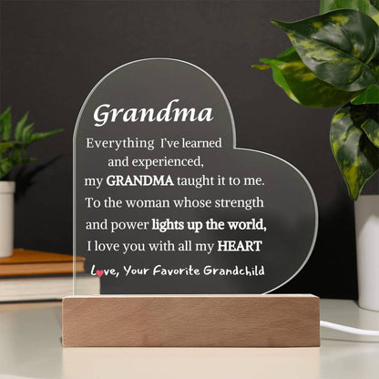 Night Light- Gift For Grandma