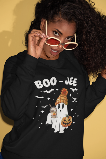 Boo Jee pull over sweatshirt, Halloween Humor Shirt, Ghost shirt, Women's funny shirt, Women's funny Halloween shirt, High Maintenance Ghost Shirt For Women