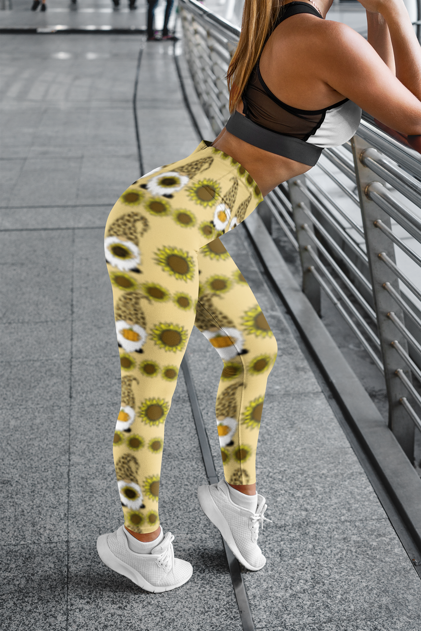 Gnome and sunflower leggings Thanksgiving Gnome Leggings