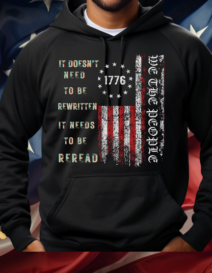 We The People Pullover Hoodie-Veterans Day