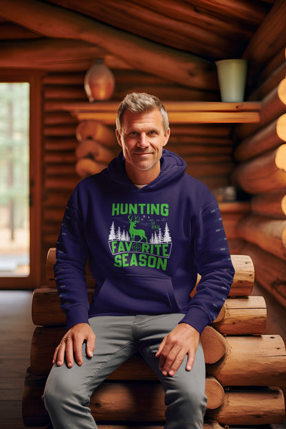 "Hunting Is My Favorite Season" Print, Casual SportHoodie